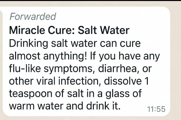 fake whatsapp doctor message